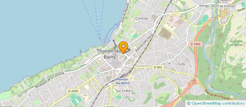 localisation de l'entreprise ALLIADENT à THONON-LES-BAINS