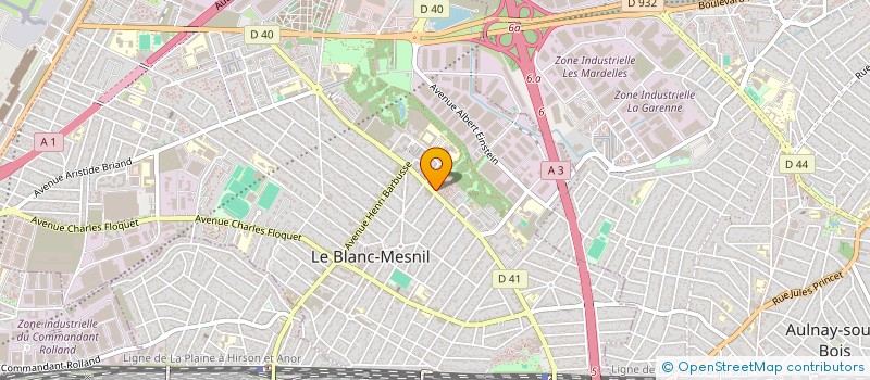 localisation de l'entreprise ALLIAL IMMOBILIERS à LE BLANC-MESNIL