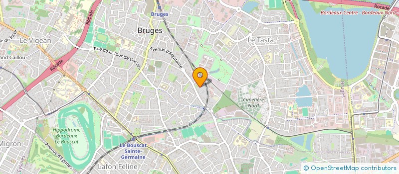 localisation de l'entreprise ALLIANC'ES 19  BRUGES