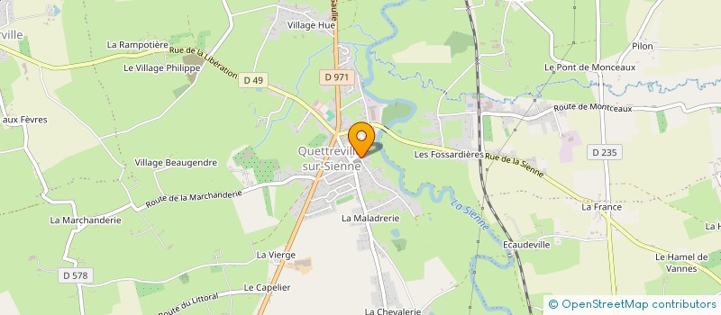 localisation de l'entreprise ALLIANCE 2 PEINTURE  QUETTREVILLE-SUR-SIENNE