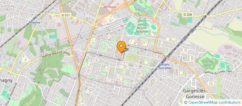 localisation de l'entreprise ALLIANCE 2000  SARCELLES