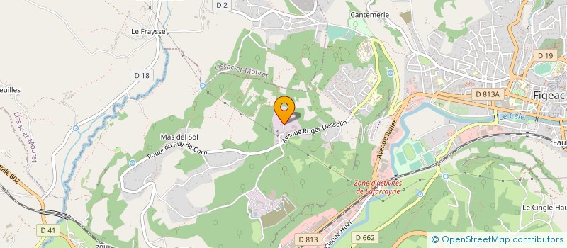 localisation de l'entreprise ALLIANCE 360  FIGEAC