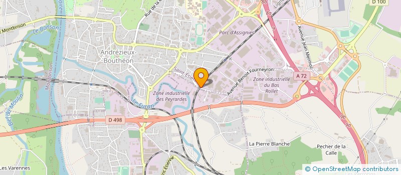 localisation de l'entreprise ALLIANCE à ANDREZIEUX-BOUTHEON