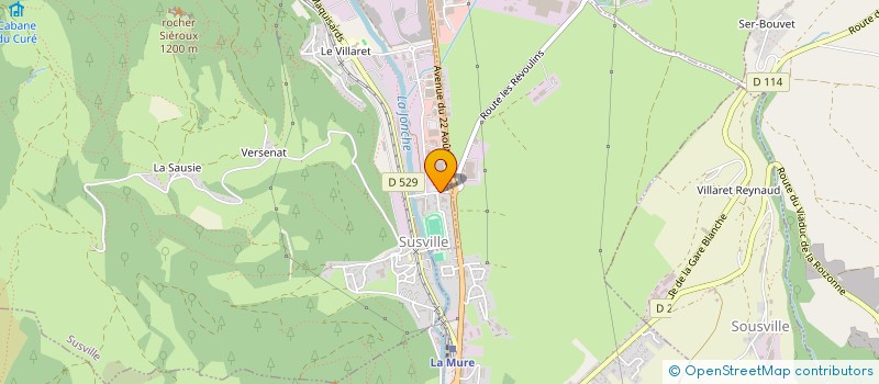 localisation de l'entreprise ALLIANCE 38 CONSTRUCTION  SUSVILLE