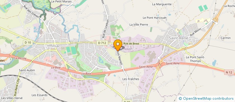localisation de l'entreprise ALLIANCE 4 D à YFFINIAC