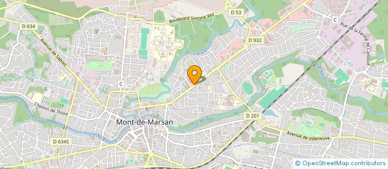 localisation de l'entreprise ALLIANCE 40 à MONT-DE-MARSAN
