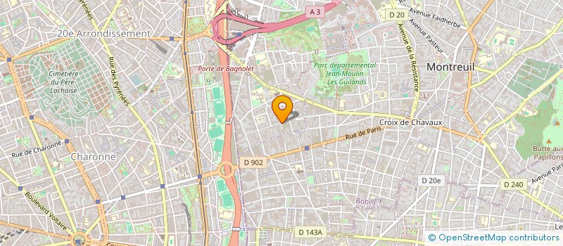 localisation de l'entreprise ALLIANCE à BAGNOLET