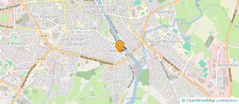 localisation de l'entreprise ALLIANCE 53 - ASSOCIATION FRANCO-MAROCAINE DE LA MAYENNE à LAVAL