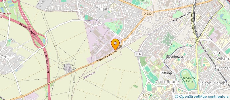 localisation de l'entreprise ALLIANCE  TINQUEUX