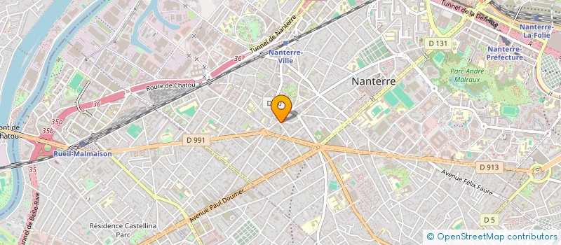 localisation de l'entreprise ALLIANCE à NANTERRE