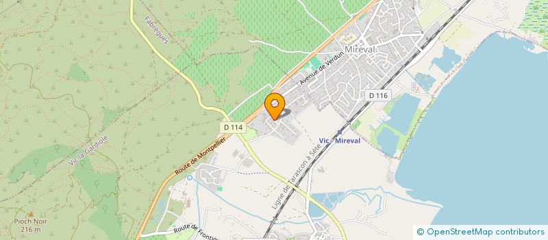 localisation de l'entreprise ALLIANCE  VIC-LA-GARDIOLE