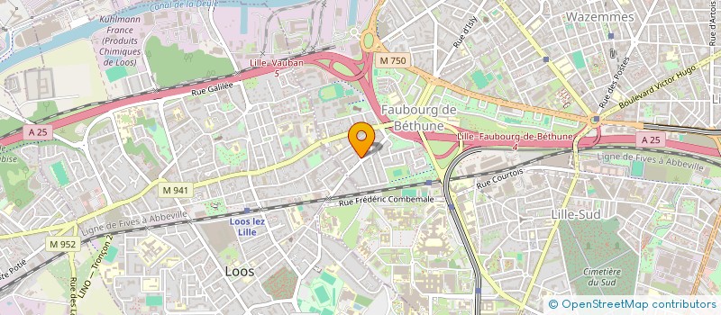 localisation de l'entreprise ALLIANCE AMBULANCE à LILLE