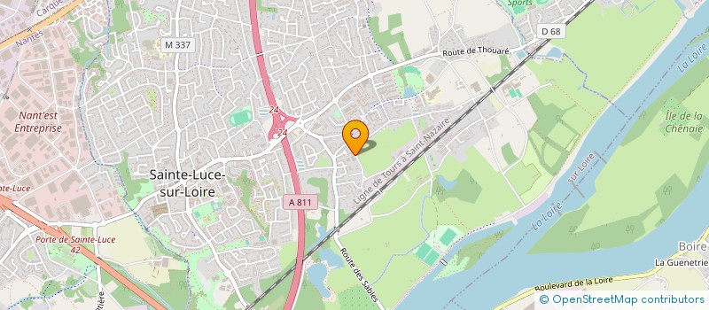 localisation de l'entreprise ALLIANCE AMBULANCE  SAINTE-LUCE-SUR-LOIRE