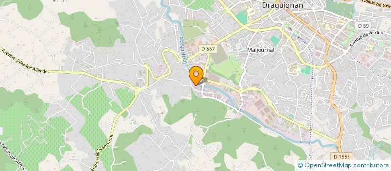 localisation de l'entreprise ALLIANCE AMBULANCE à DRAGUIGNAN