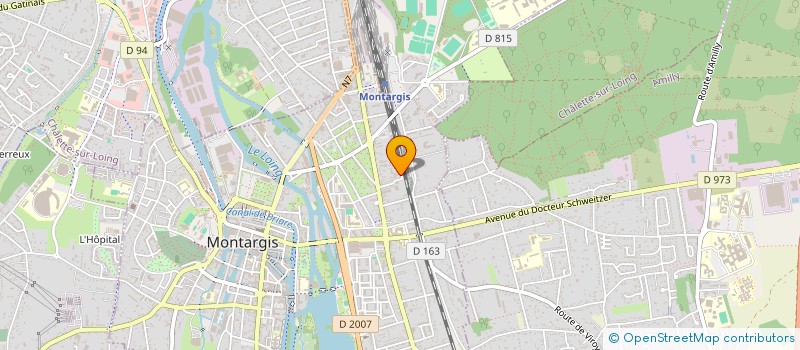 localisation de l'entreprise ALLIANCE AMBULANCES  MONTARGIS