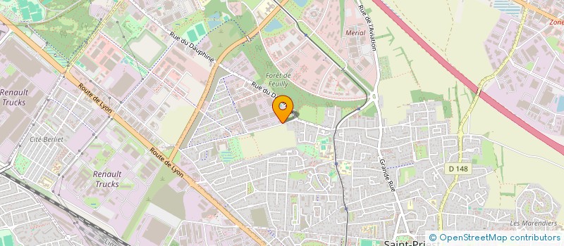 localisation de l'entreprise ALLIANCE AMBULANCES  SAINT-PRIEST