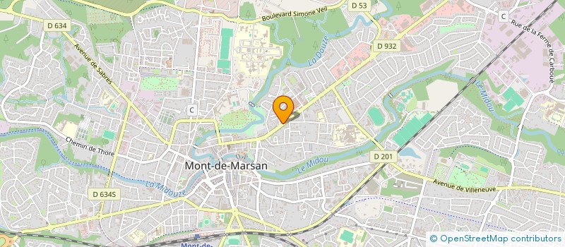 localisation de l'entreprise ALLIANCE AMEUBLEMENT CONTRACT à MONT-DE-MARSAN