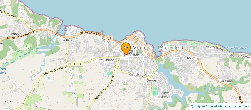 localisation de l'entreprise ALLIANCE ANTILLAISE à LE MOULE