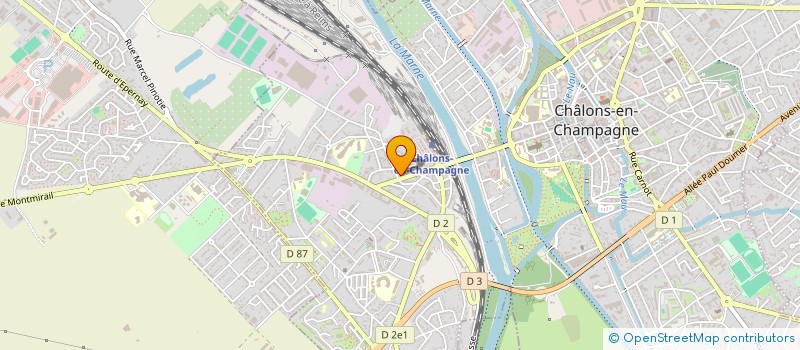 localisation de l'entreprise ALLIANCE ARDENNES EXPRESS  CHALONS-EN-CHAMPAGNE