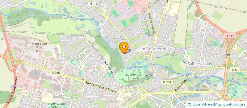 localisation de l'entreprise ALLIANCE ARRAS TAXIS GT  SAINT-LAURENT-BLANGY