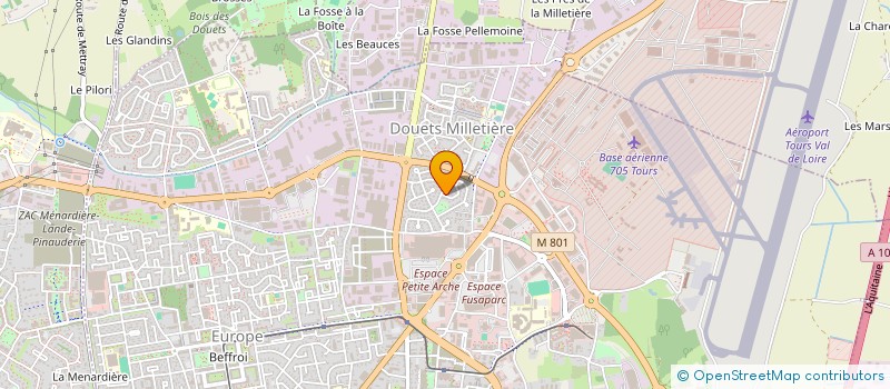 localisation de l'entreprise ALLIANCE ARTISANS  TOURS