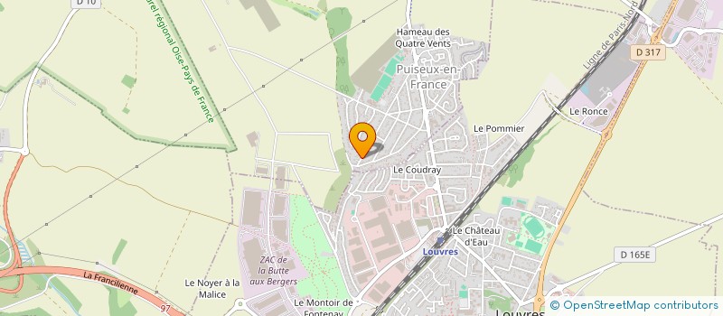 localisation de l'entreprise ALLIANCE ARTISANS ILE-DE-FRANCE à PUISEUX-EN-FRANCE