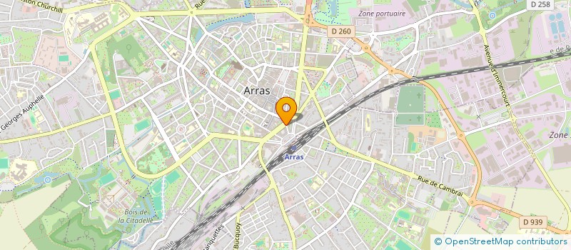 localisation de l'entreprise ALLIANCE ARTOIS 2 à ARRAS