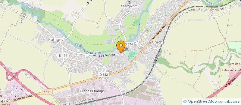 localisation de l'entreprise ALLIANCE ATLANTIQUE AGRO UNION DES COOPERATIVES AGRICOLES  LA CRECHE