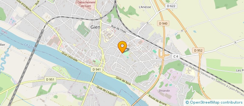 localisation de l'entreprise ALLIANCE AUTO 45  GIEN