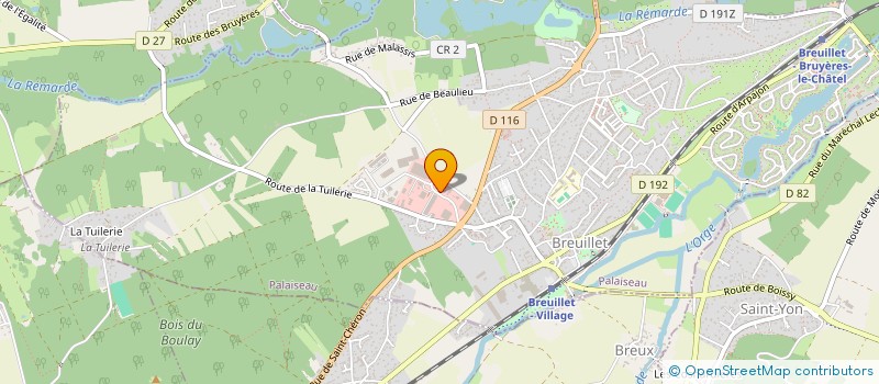 localisation de l'entreprise ALLIANCE AUTOMOBILE à BREUILLET