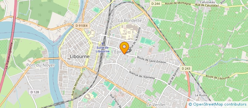 localisation de l'entreprise ALLIANCE AUTOMOBILES BONNAUD à LIBOURNE