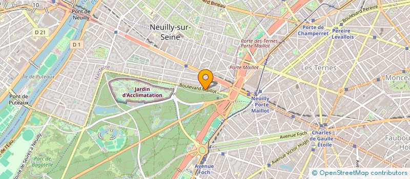 localisation de l'entreprise ALLIANCE AVIATION SARL à NEUILLY-SUR-SEINE