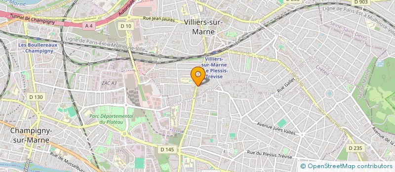 localisation de l'entreprise ALLIANCE BAT à VILLIERS-SUR-MARNE
