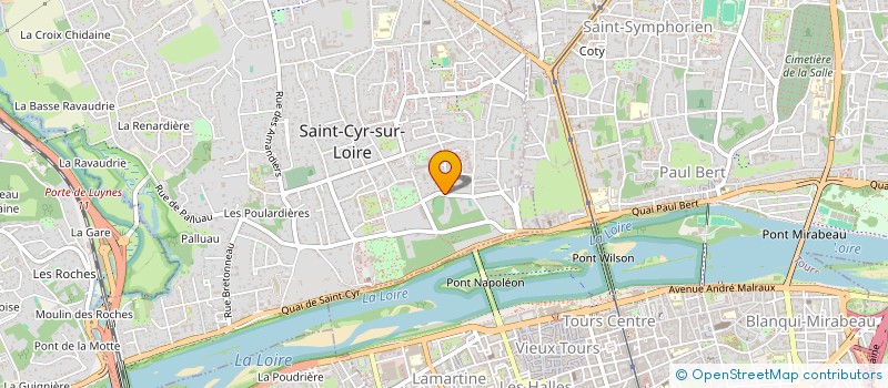 localisation de l'entreprise ALLIANCE BATI COURTAGE  SAINT-CYR-SUR-LOIRE