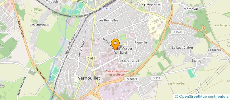 localisation de l'entreprise ALLIANCE BATIE-SURE à DREUX