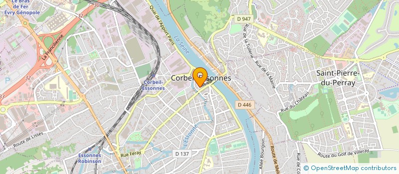 localisation de l'entreprise ALLIANCE BATIMENT à CORBEIL-ESSONNES