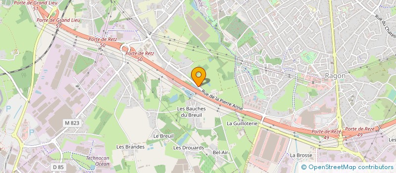 localisation de l'entreprise ALLIANCE BATIMENT à BOUGUENAIS
