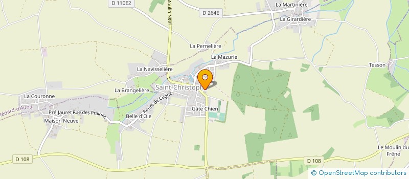 localisation de l'entreprise ALLIANCE BOIS ET PISCINES à SAINT-CHRISTOPHE