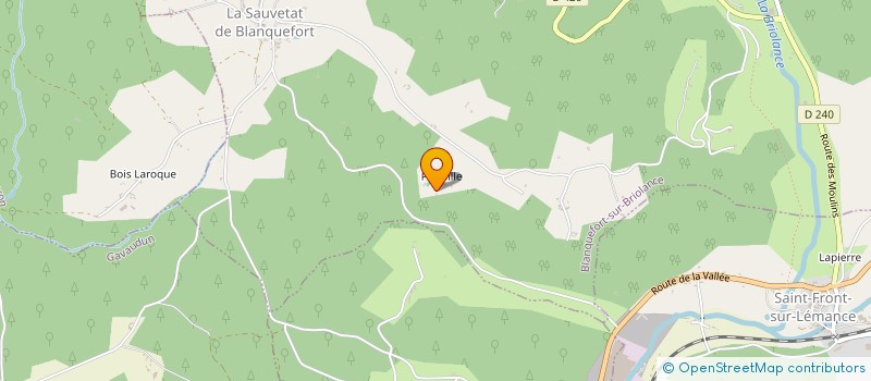 localisation de l'entreprise ALLIANCE BOIS SERVICES ABS  BLANQUEFORT-SUR-BRIOLANCE