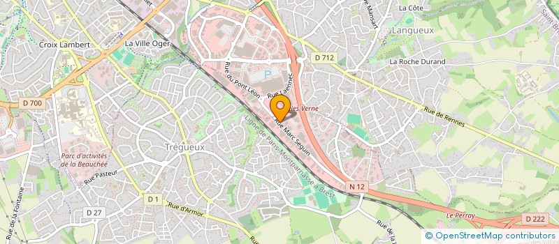 localisation de l'entreprise ALLIANCE BP  TREGUEUX