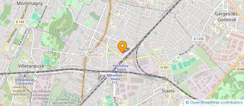 localisation de l'entreprise ALLIANCE C.G.S FRANCE 93  PIERREFITTE-SUR-SEINE