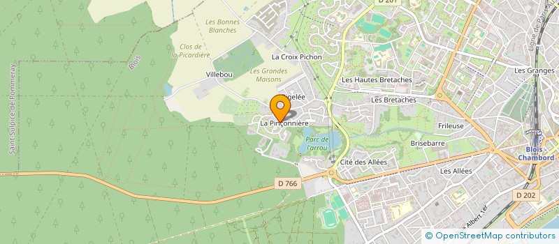 localisation de l'entreprise ALLIANCE CADRE ENTREPRISE REGION CENTRE à BLOIS