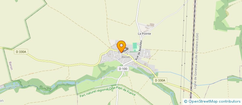 localisation de l'entreprise ALLIANCE CADRES  BARON