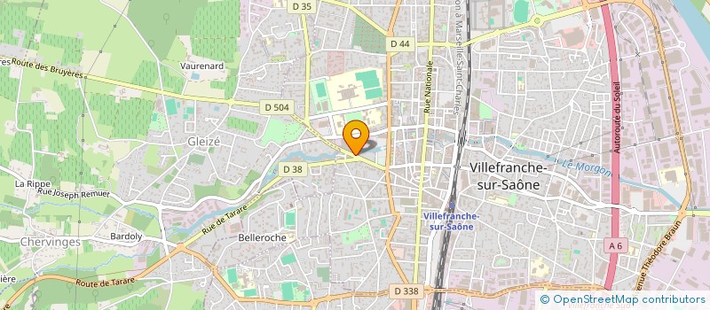 localisation de l'entreprise ALLIANCE CALADOISE JUDO 69 à VILLEFRANCHE-SUR-SAONE