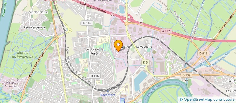 localisation de l'entreprise ALLIANCE CAOUTCHOUC  ROCHEFORT