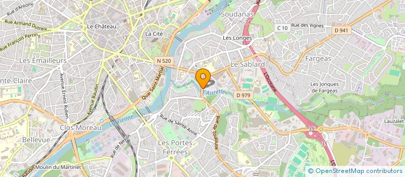 localisation de l'entreprise ALLIANCE CAR à LIMOGES