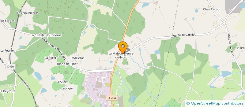 localisation de l'entreprise ALLIANCE CERAM à SAINT-YRIEIX-LA-PERCHE