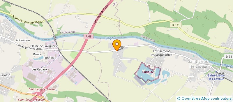 localisation de l'entreprise ALLIANCE CERAMIQUES  SAINT-LIEUX-LES-LAVAUR