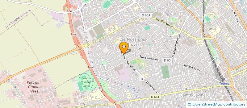 localisation de l'entreprise ALLIANCE CHAMPAGNE EXPERTISE  SAINTE-SAVINE