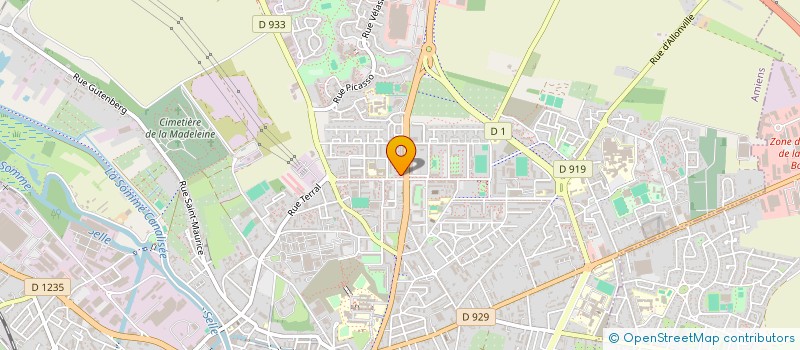 localisation de l'entreprise ALLIANCE CHAUFFAGE à AMIENS